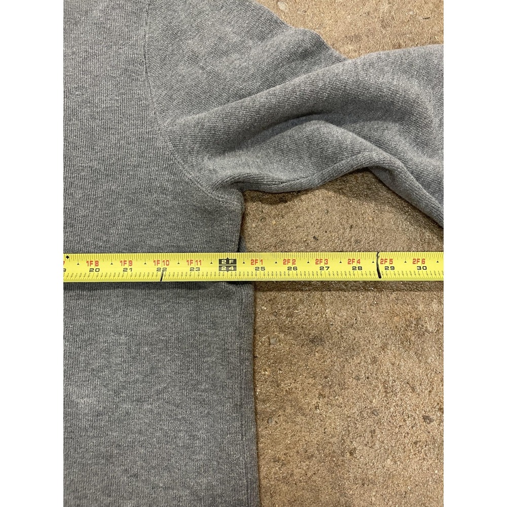 Polo Ralph Lauren Sweater Mens XL Gray Quarter Zip Mock Neck Pony Logo Pullover - Picture 15 of 16